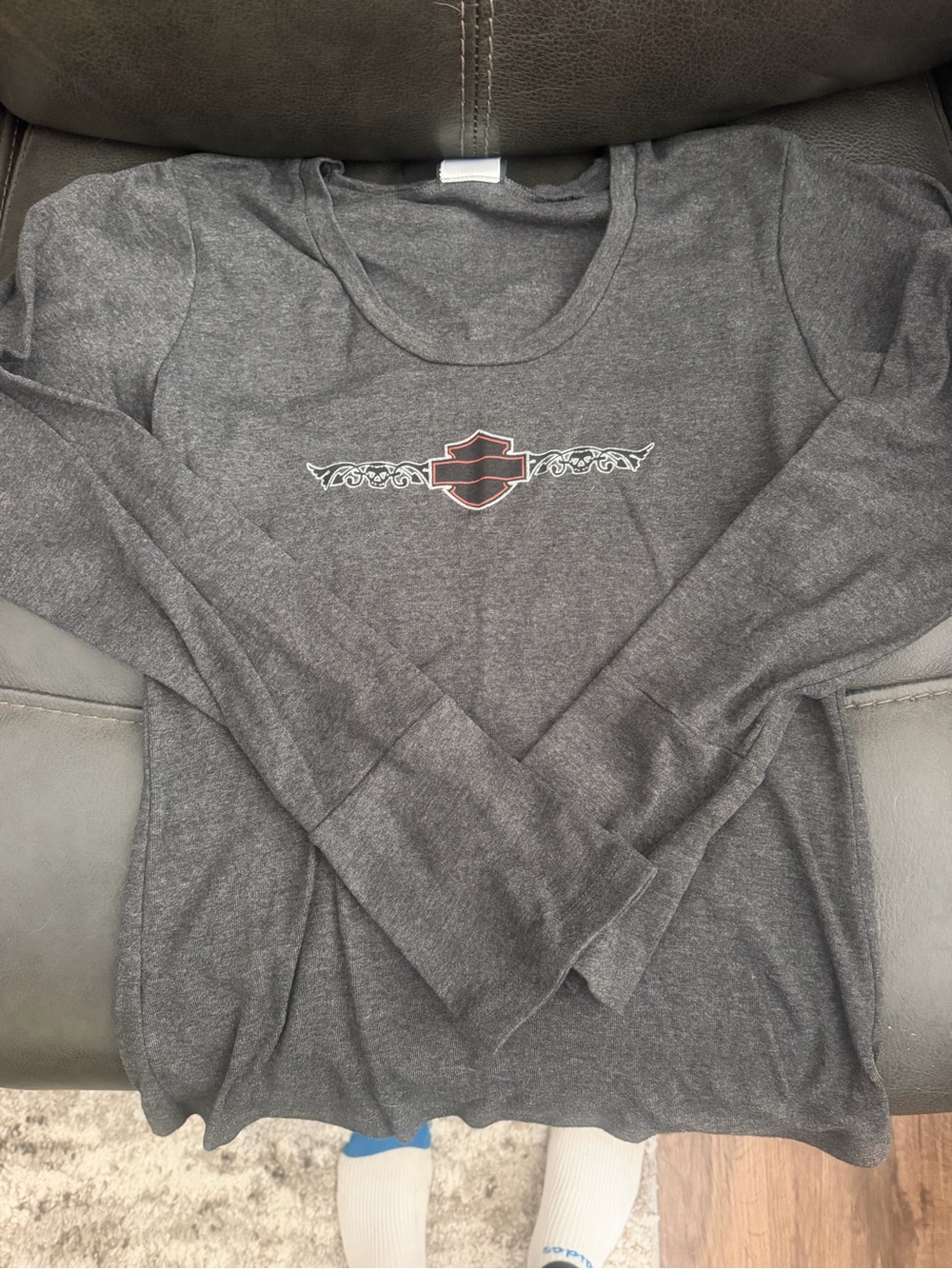 Harley-Davidson Dark Gray Long-Sleeve Logo Tee